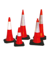 Traffic Cones, Durable Orange PVC Road Safety Cones with Reflective Collars for Traffic Control, Construction Sites, and Parking Lot Safety, Stackable and Weather Resistant